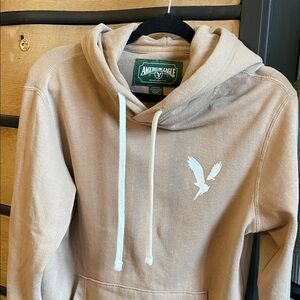 American Eagle Tan Men’s Logo Hoodie